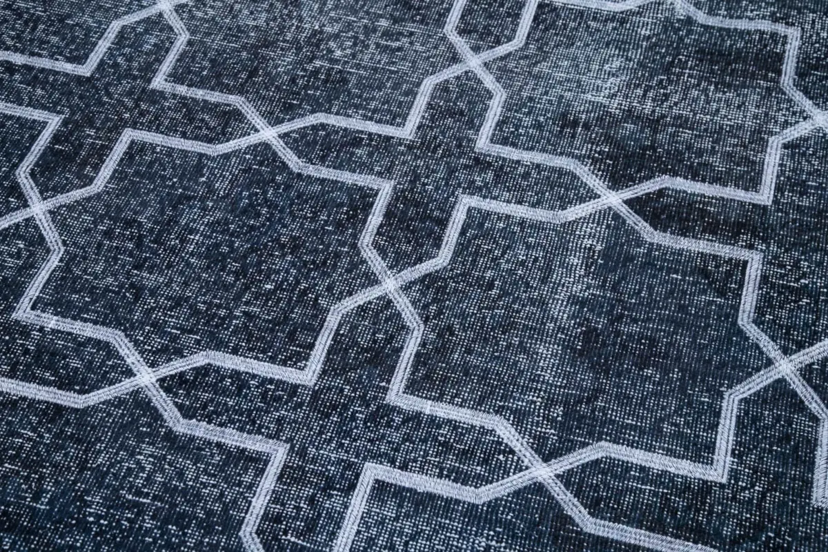 Modern Halı- Gri Pamuk Üzerine Yün El Dokuma Halı-150x410 - Görsel 7