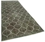 Modern Halı- Gri Pamuk Üzerine Yün El Dokuma Halı-143x395 - Görsel 2