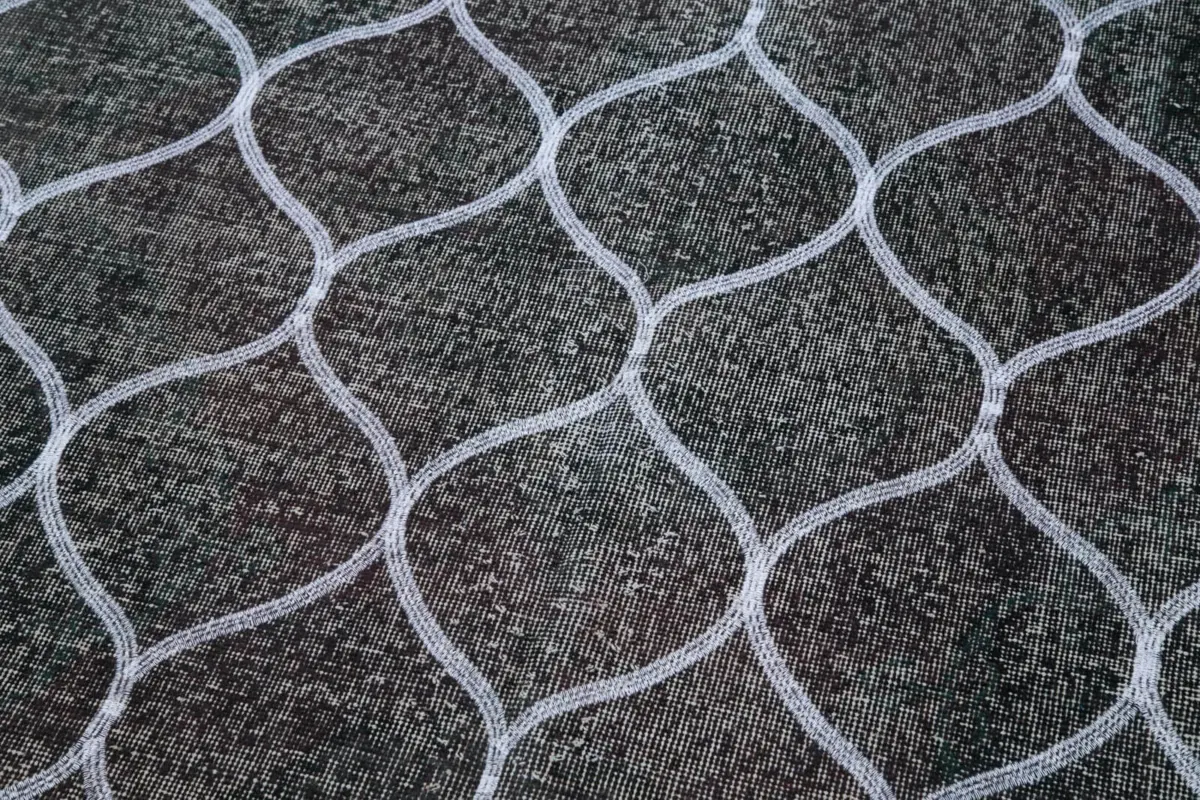 Modern Halı- Gri Pamuk Üzerine Yün El Dokuma Halı-143x395 - Görsel 7