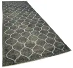 Modern Halı- Gri Pamuk Üzerine Yün El Dokuma Halı-140x427 - Görsel 2