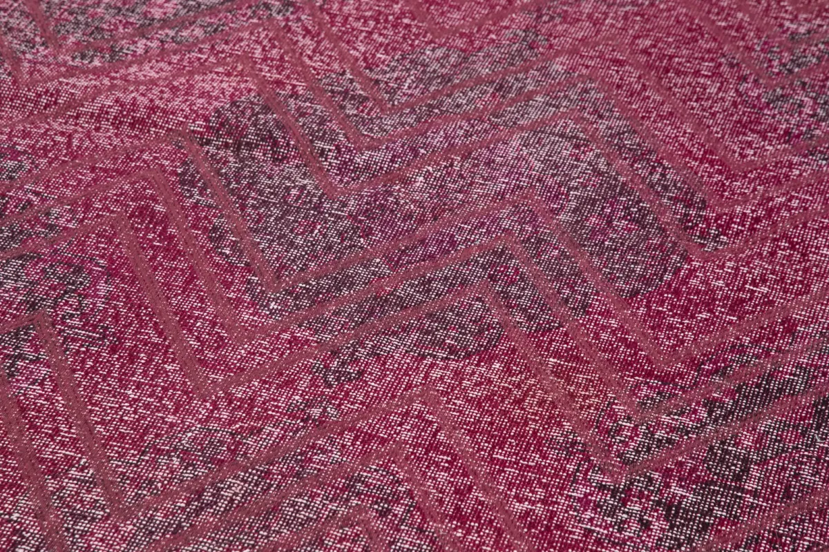 Modern Halı- Mor Pamuk Üzerine Yün El Dokuma Halı-148x414 - Görsel 5