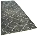 Modern Halı- Yeşil Pamuk Üzerine Yün El Dokuma Halı-144x417 - Görsel 2