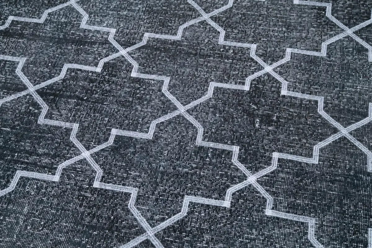 Modern Halı- Yeşil Pamuk Üzerine Yün El Dokuma Halı-144x417 - Görsel 7