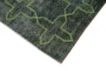 Modern Halı- Yeşil Pamuk Üzerine Yün El Dokuma Halı-142x372 - Görsel 4