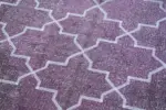 Modern Halı- Mor Pamuk Üzerine Yün El Dokuma Halı-148x395 - Görsel 7