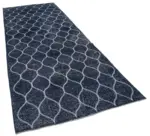 Modern Halı- Mavi Pamuk Üzerine Yün El Dokuma Halı-145x380 - Görsel 2