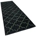 Modern Halı- Siyah Pamuk Üzerine Yün El Dokuma Halı-141x388 - Görsel 2