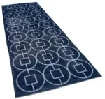 Modern Halı- Mavi Pamuk Üzerine Yün El Dokuma Halı-128x364 - Görsel 2