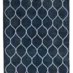 Modern Halı- Gri Pamuk Üzerine Yün El Dokuma Halı-137x286