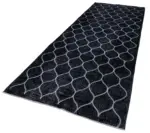 Modern Halı- Siyah Pamuk Üzerine Yün El Dokuma Halı-150x387 - Görsel 3