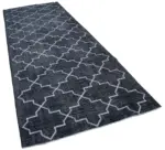 Modern Halı- Gri Pamuk Üzerine Yün El Dokuma Halı-145x382 - Görsel 2