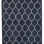 Modern Halı- Gri Pamuk Üzerine Yün El Dokuma Halı-143x399