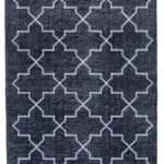 Modern Halı- Gri Pamuk Üzerine Yün El Dokuma Halı-142x416