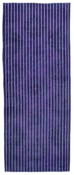 Modern Halı- Mor Pamuk Üzerine Yün El Dokuma Halı-146x372