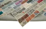 Patchwork Multi Pamuk Üzerine Yün El Dokuma Kilim-300x401 - Görsel 6