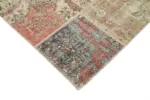 Patchwork Bej Pamuk Üzerine Yün El Dokuma Kilim-304x406 - Görsel 4