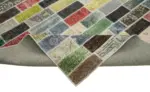 Patchwork Multi Pamuk Üzerine Yün El Dokuma Kilim-300x387 - Görsel 6
