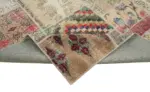 Patchwork Multi Pamuk Üzerine Yün El Dokuma Kilim-250x353 - Görsel 6