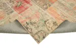 Patchwork Multi Pamuk Üzerine Yün El Dokuma Kilim-257x353 - Görsel 6