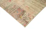Patchwork Multi Pamuk Üzerine Yün El Dokuma Kilim-257x355 - Görsel 4