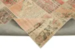 Patchwork Multi Pamuk Üzerine Yün El Dokuma Kilim-257x355 - Görsel 6