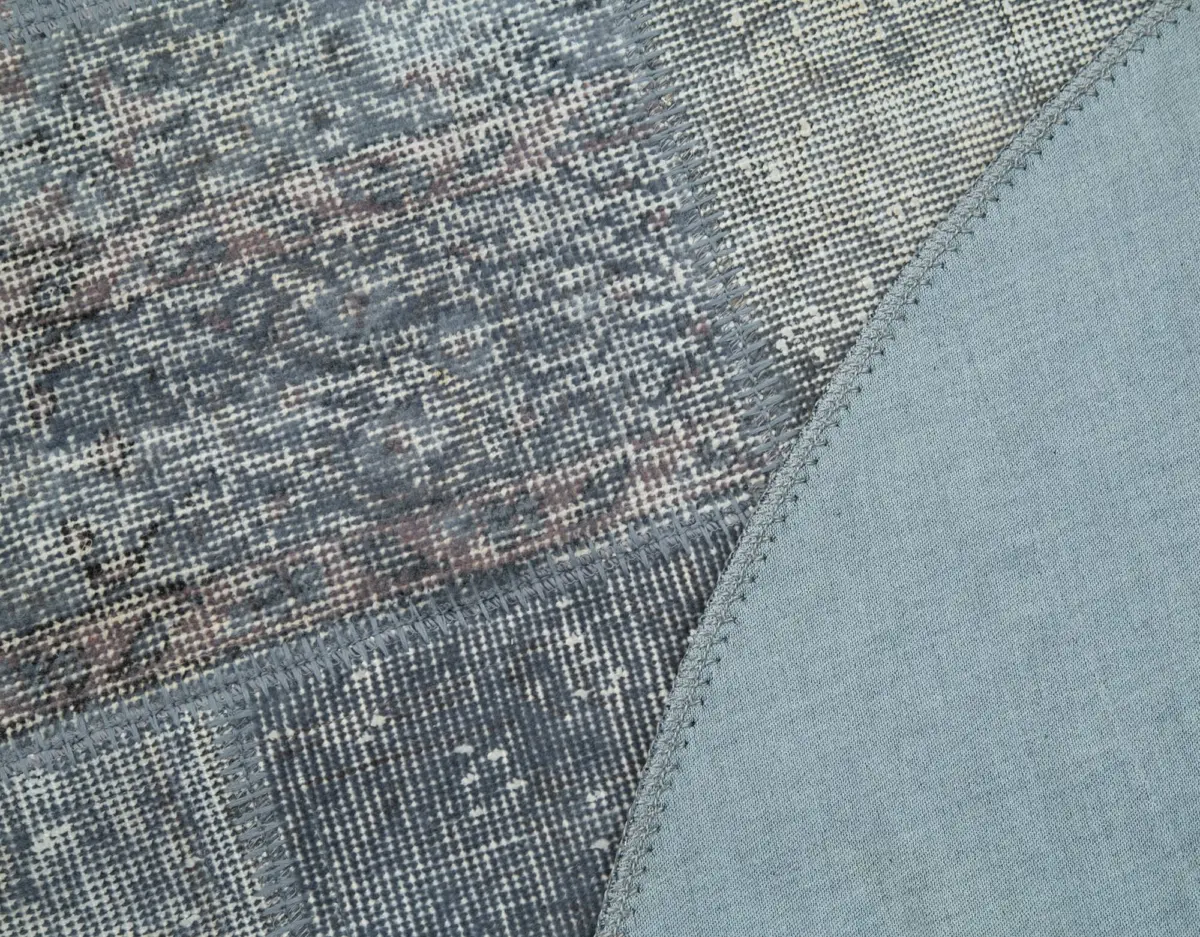 Patchwork Mavi Pamuk Üzerine Yün El Dokuma Kilim-136x136 - Görsel 5