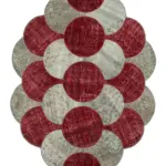 Patchwork Multi Pamuk Üzerine Yün El Dokuma Kilim-170x263