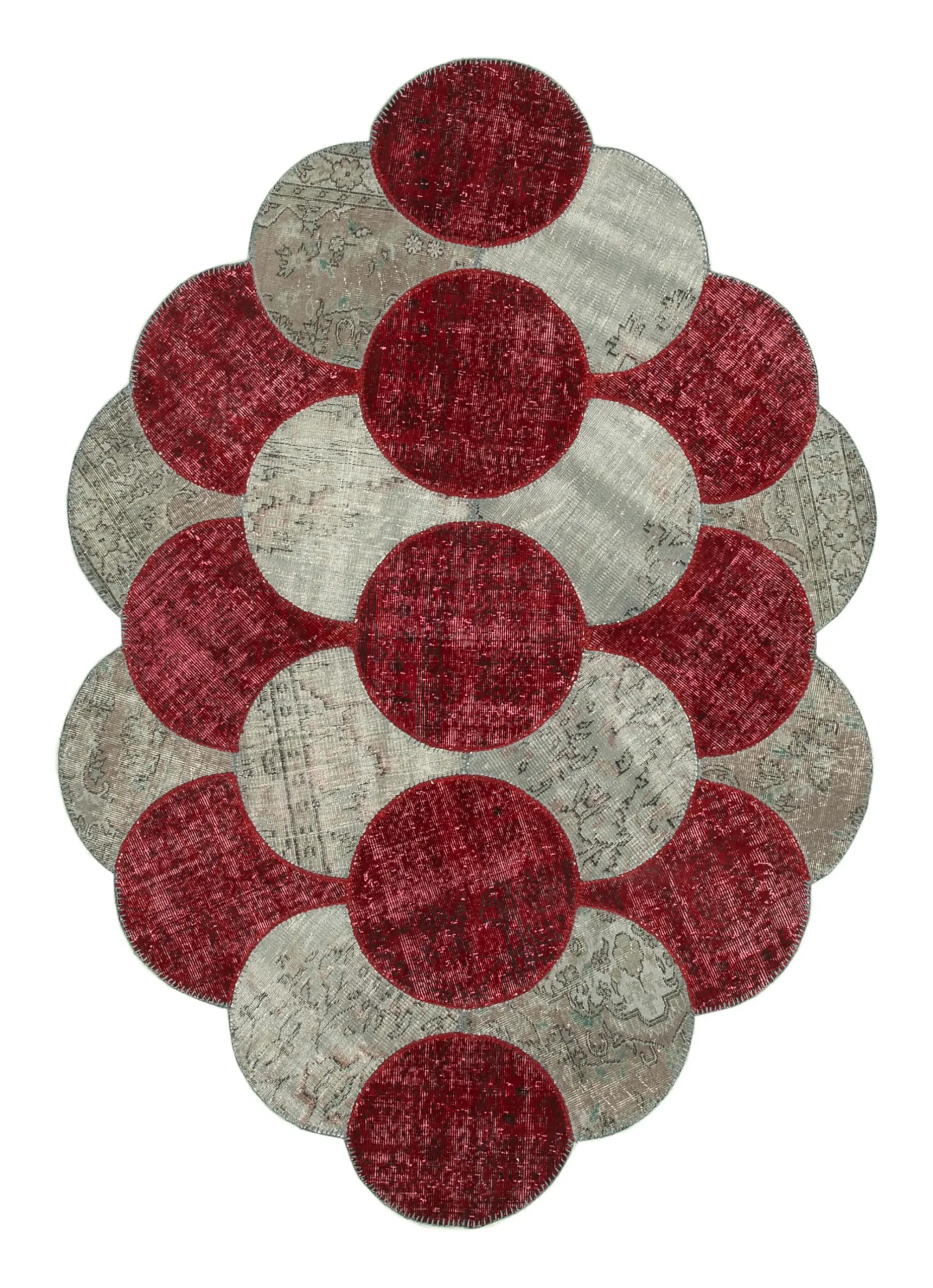 Rc_29083_0_Multicolor_Round_Patchwork_Rugs Patchwork Multi Pamuk Üzerine Yün El Dokuma Kilim-170x263 - Görsel 1