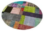 Patchwork Multi Pamuk Üzerine Yün El Dokuma Kilim-150x150 - Görsel 2