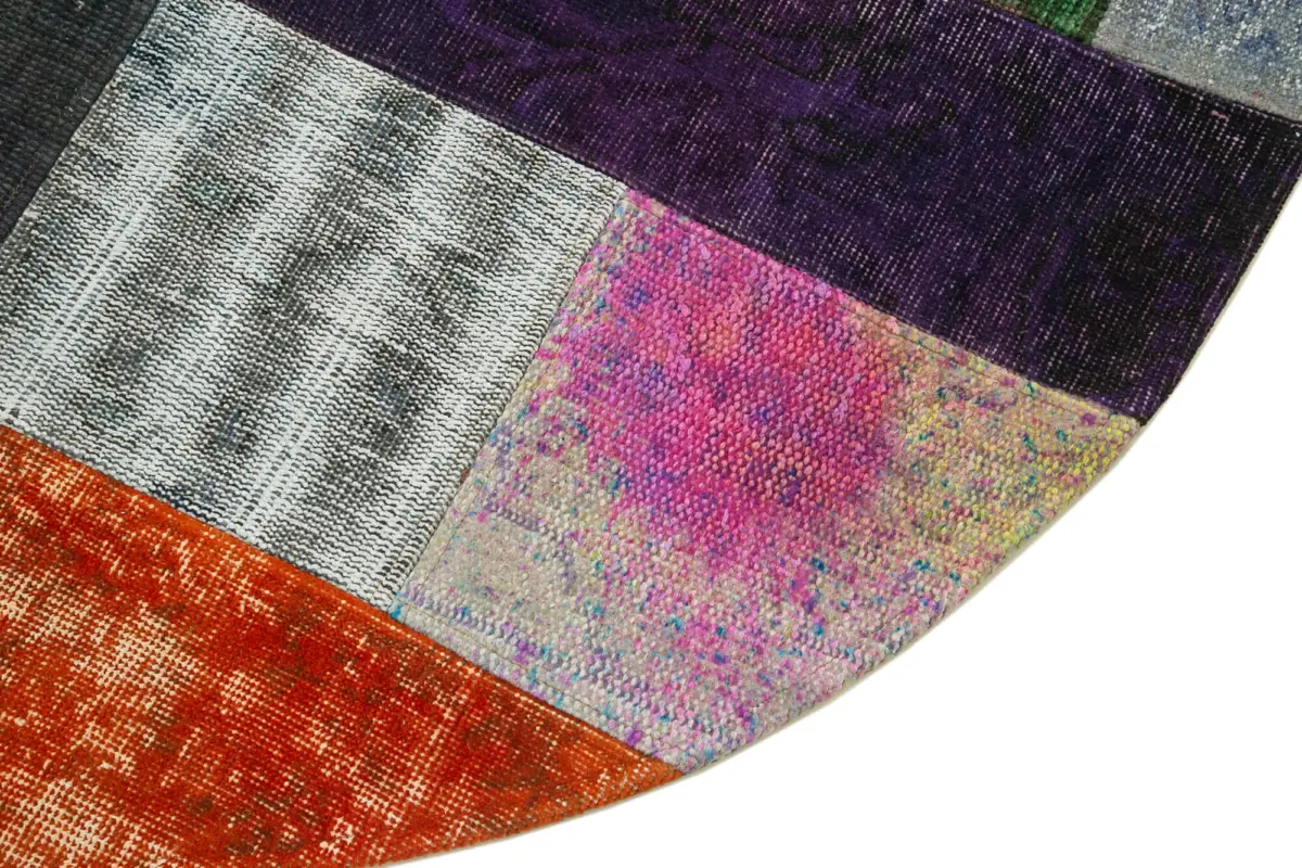 Patchwork Multi Pamuk Üzerine Yün El Dokuma Kilim-150x150 - Görsel 3