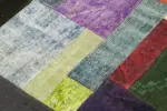 Patchwork Multi Pamuk Üzerine Yün El Dokuma Kilim-150x150 - Görsel 4