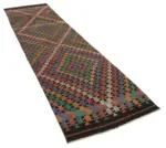 Anadolu Eskitme Multi Pamuk Üzerine Yün El Dokuma Kilim-090x353 - Görsel 2