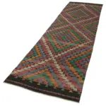 Anadolu Eskitme Multi Pamuk Üzerine Yün El Dokuma Kilim-090x353 - Görsel 3