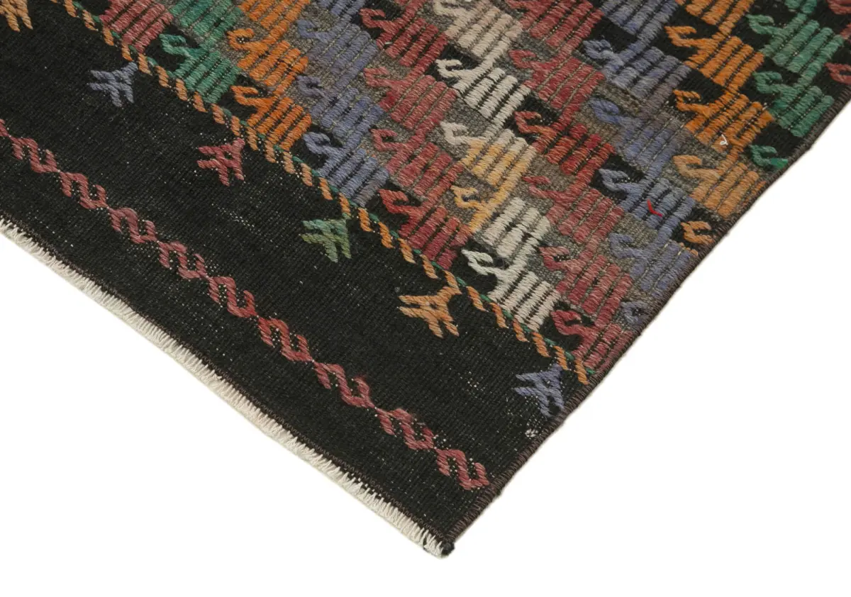 Anadolu Eskitme Multi Pamuk Üzerine Yün El Dokuma Kilim-090x353 - Görsel 4