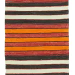 Anadolu Eskitme Multi Pamuk Üzerine Yün El Dokuma Kilim-097x328