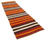 Anadolu Eskitme Multi Pamuk Üzerine Yün El Dokuma Kilim-097x328 - Görsel 2