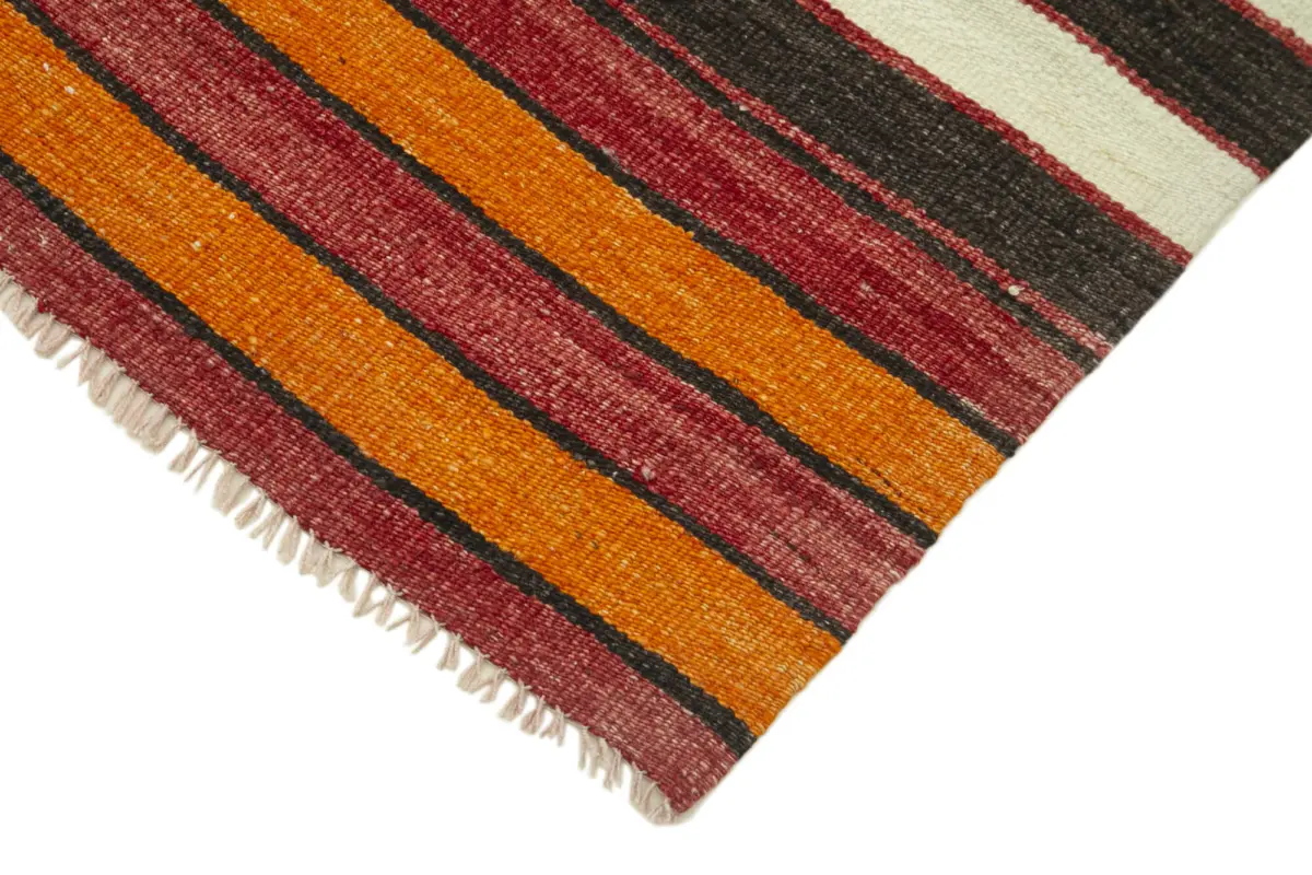 Anadolu Eskitme Multi Pamuk Üzerine Yün El Dokuma Kilim-097x328 - Görsel 4