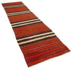 Anadolu Eskitme Multi Pamuk Üzerine Yün El Dokuma Kilim-088x347 - Görsel 2