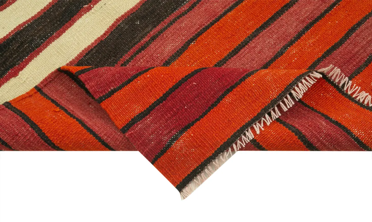 Anadolu Eskitme Multi Pamuk Üzerine Yün El Dokuma Kilim-088x347 - Görsel 6