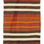 Anadolu Eskitme Multi Pamuk Üzerine Yün El Dokuma Kilim-090x326