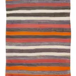 Anadolu Eskitme Multi Pamuk Üzerine Yün El Dokuma Kilim-100x262