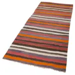 Anadolu Eskitme Multi Pamuk Üzerine Yün El Dokuma Kilim-100x262 - Görsel 3