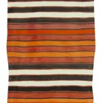 Anadolu Eskitme Multi Pamuk Üzerine Yün El Dokuma Kilim-092x319