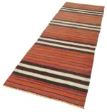 Anadolu Eskitme Multi Pamuk Üzerine Yün El Dokuma Kilim-089x284 - Görsel 3