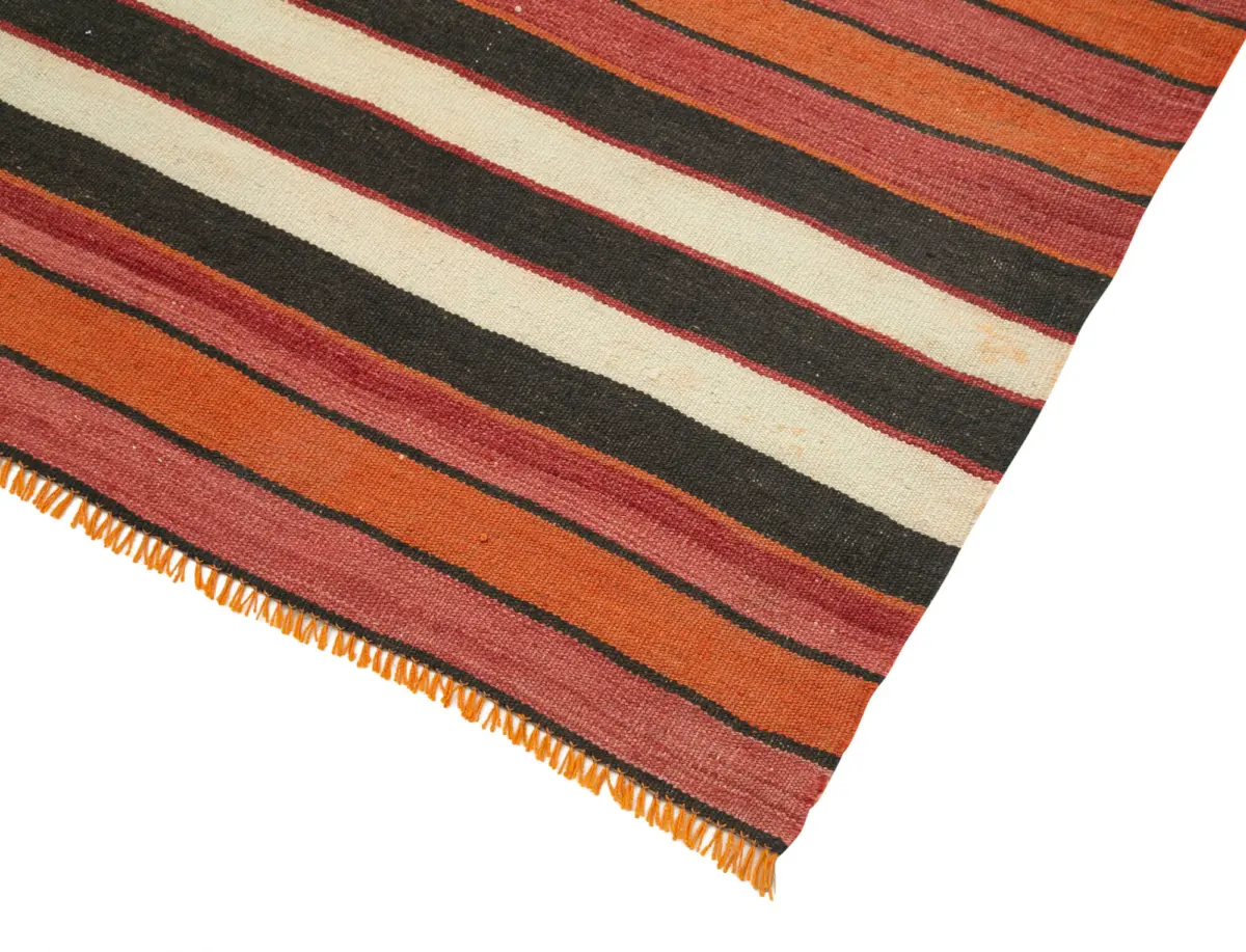 Anadolu Eskitme Multi Pamuk Üzerine Yün El Dokuma Kilim-089x284 - Görsel 4
