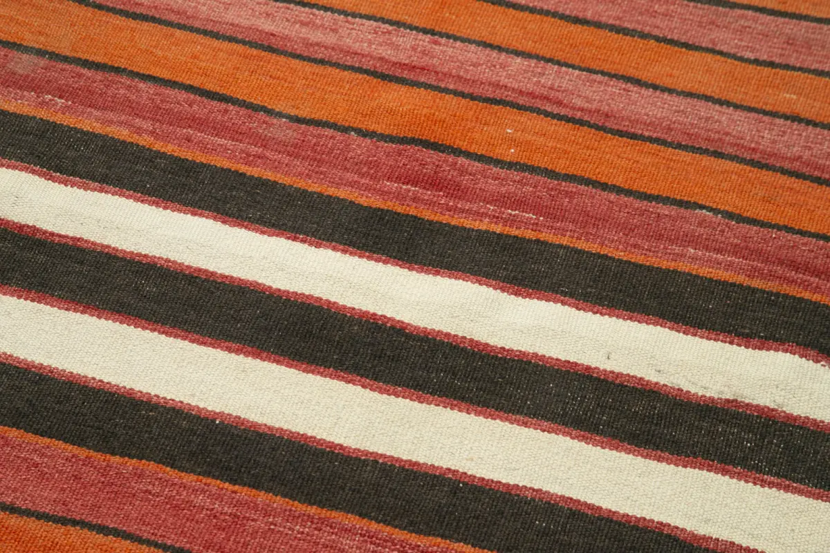 Anadolu Eskitme Multi Pamuk Üzerine Yün El Dokuma Kilim-089x284 - Görsel 5