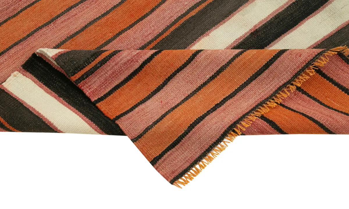 Anadolu Eskitme Multi Pamuk Üzerine Yün El Dokuma Kilim-089x284 - Görsel 6