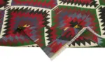 Anadolu Eskitme Kırmızı Pamuk Üzerine Yün El Dokuma Kilim-149x274 - Görsel 6