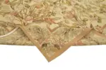 Aubusson Eskitme Bej Pamuk Üzerine Yün El Dokuma Halı-266x366 - Görsel 6