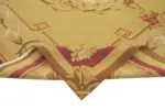Aubusson Eskitme Sarı Pamuk Üzerine Yün El Dokuma Halı-267x371 - Görsel 6